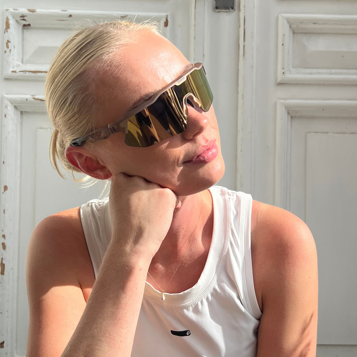 Valenzano Slim Brown Gold Sportsbrille - PREMIUM