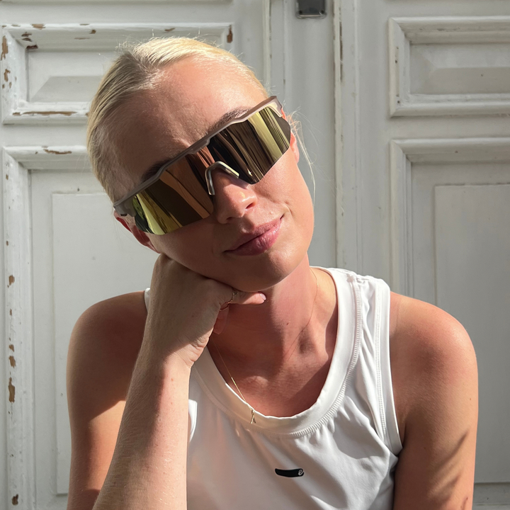 Valenzano Slim Brown Gold Sportsbrille - PREMIUM