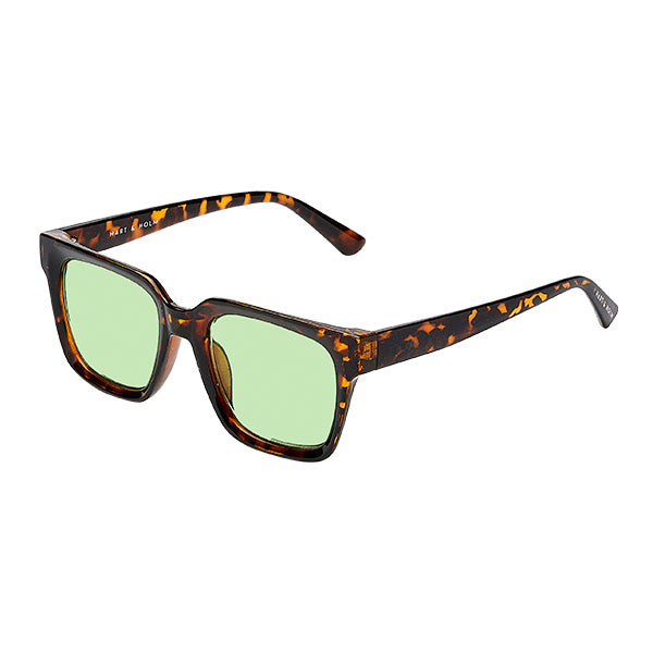 Bacoli Brown Turtle Green Lens Sunglasses - CLASSIC