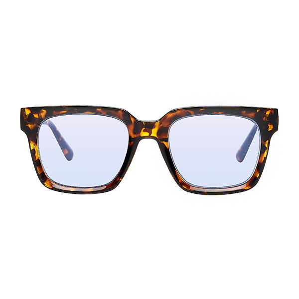 Bacoli Brown Turtle Blue Lens Solbrille - CLASSIC