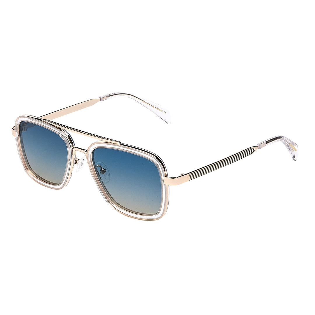 Bolzano Clear Black/Blue Lens Sunglasses - PREMIUM