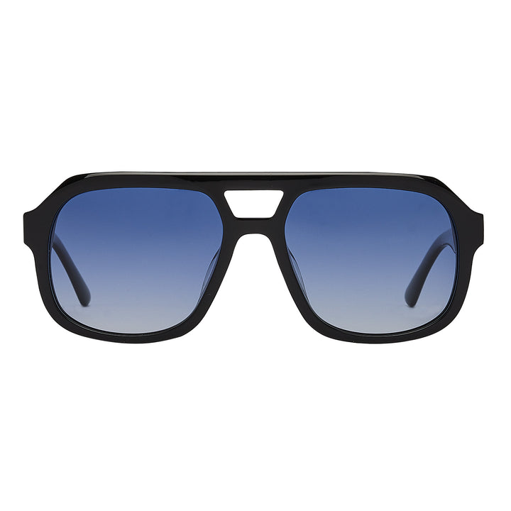 Caldiero Black Blue Lens Sunglasses - PREMIUM | MEN