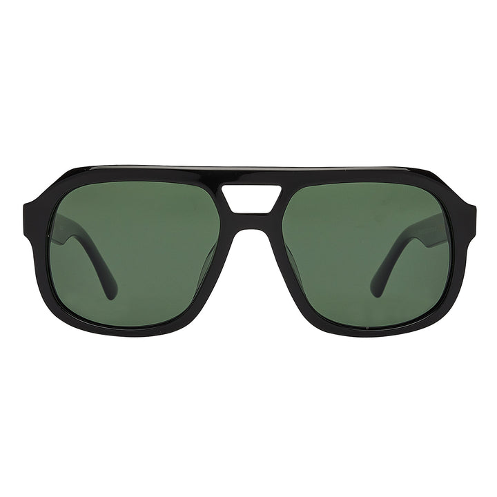 Caldiero Black Green Lens Sunglasses - PREMIUM | MEN