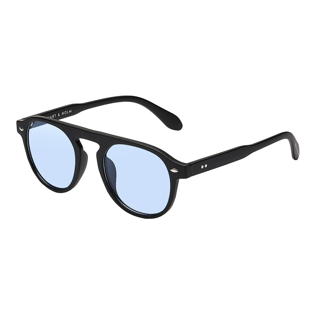 Milano Mat Black Blue Lens Solbrille - CLASSIC | WOMEN