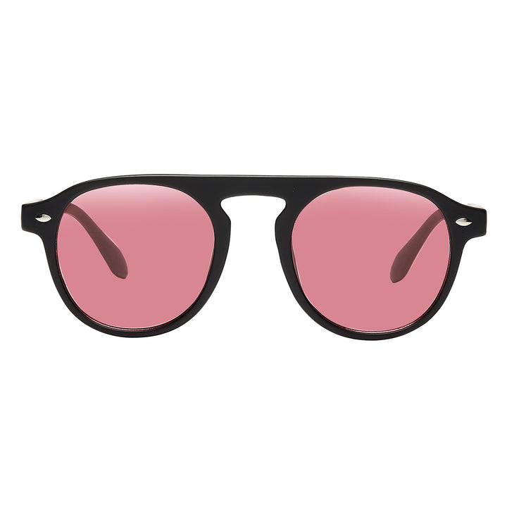 Milano Mat Black Red Lens Solbrille - CLASSIC | WOMEN