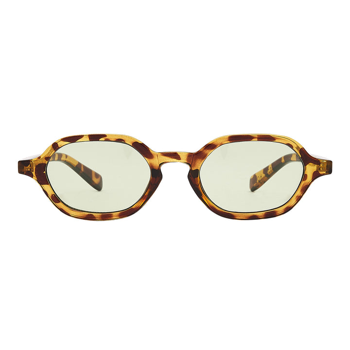 Millisimo Brown Turtle Green Lens Solbrille - CLASSIC | MEN