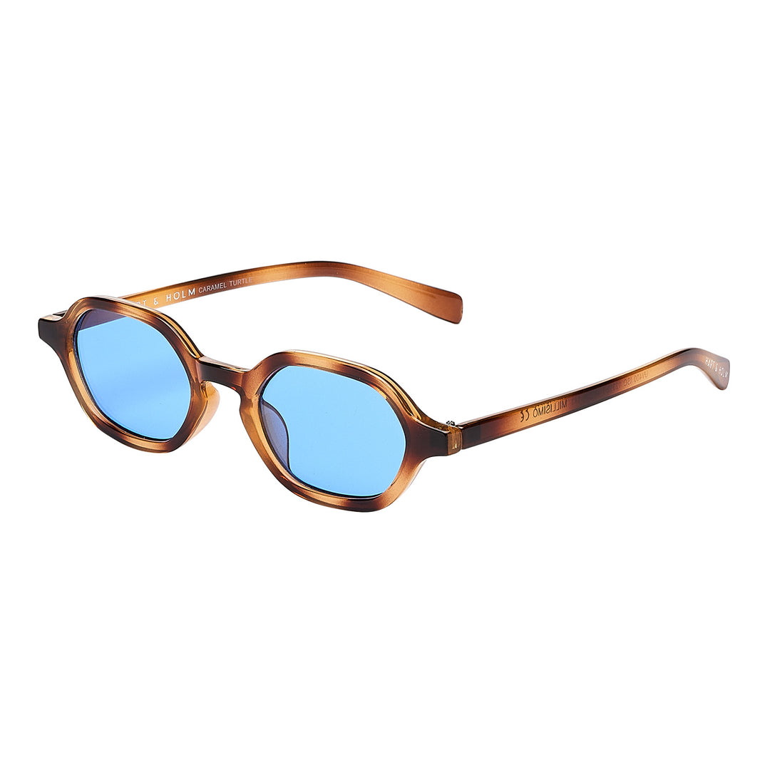 Millisimo Caramel Turtle Blue Lens Solbrille - CLASSIC | MEN