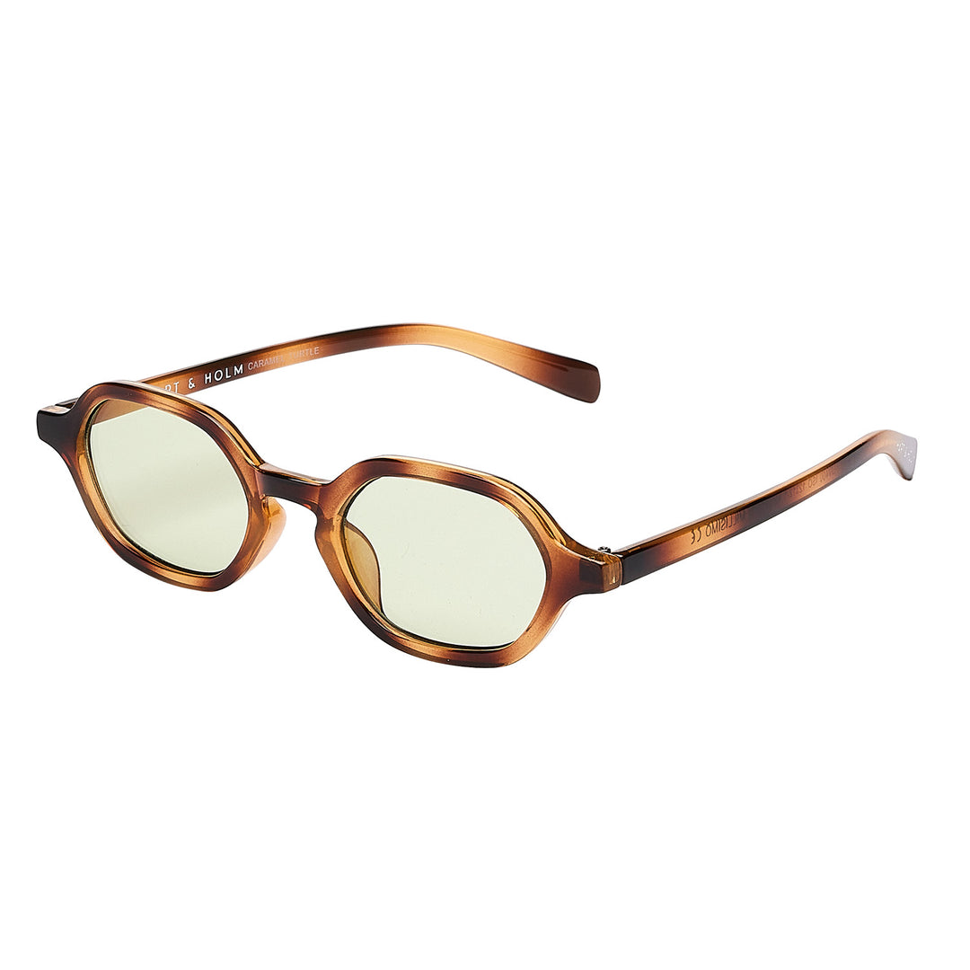 Millisimo Caramel Turtle Green Lens Solbrille - CLASSIC | MEN
