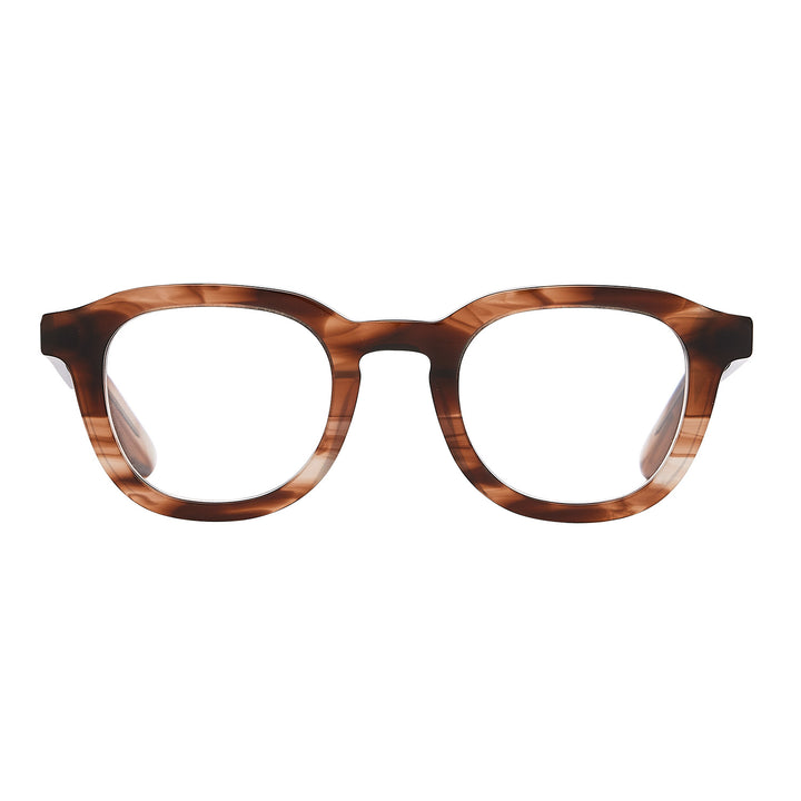 Montebello Brown Stripe Læsebrille - PREMIUM