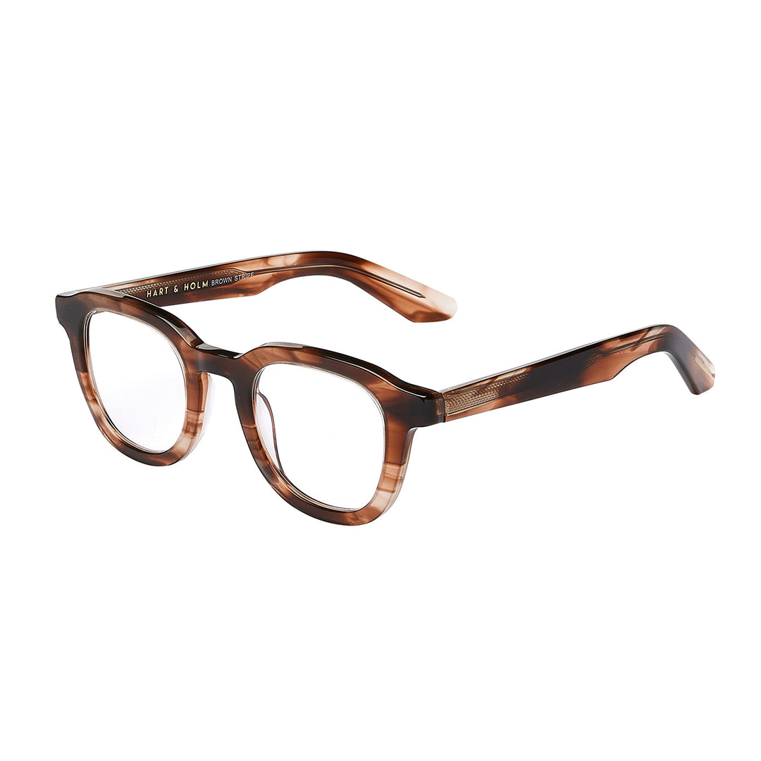 Montebello Brown Stripe Læsebrille - PREMIUM