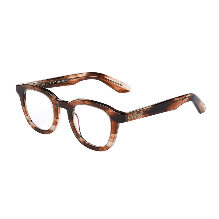 Montebello Brown Stripe Læsebrille - PREMIUM