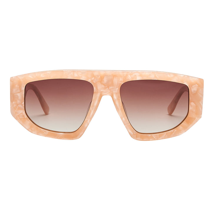 Noci Beige Perlen Sonnenbrille – PREMIUM