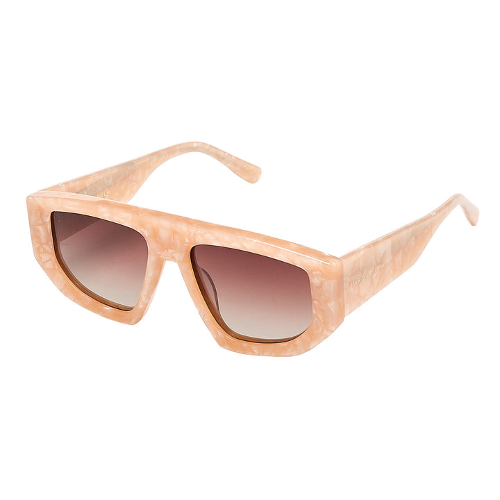 Noci Beige Perlen Sonnenbrille – PREMIUM
