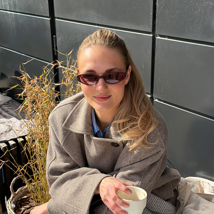 Pisa Burgundy Burgundy Lens Solbrille - CLASSIC