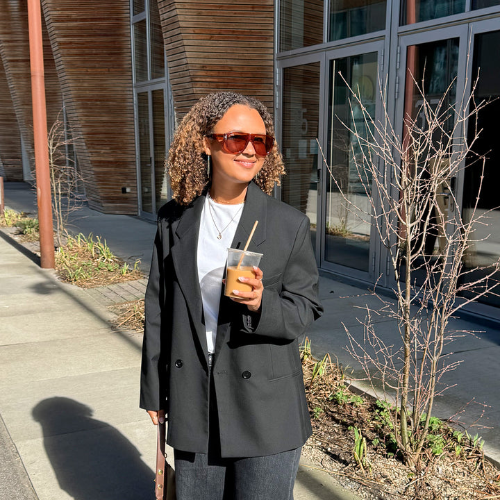 Rapallo Amber Turtle Brown Lens Solbrille - PREMIUM