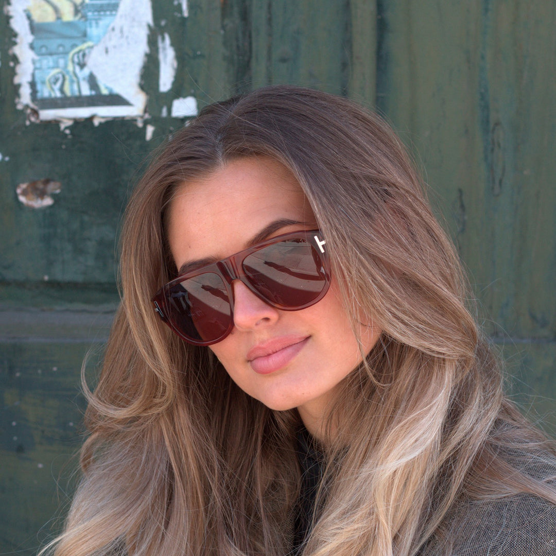 Rapallo Amber Turtle Brown Lens Solbrille - PREMIUM