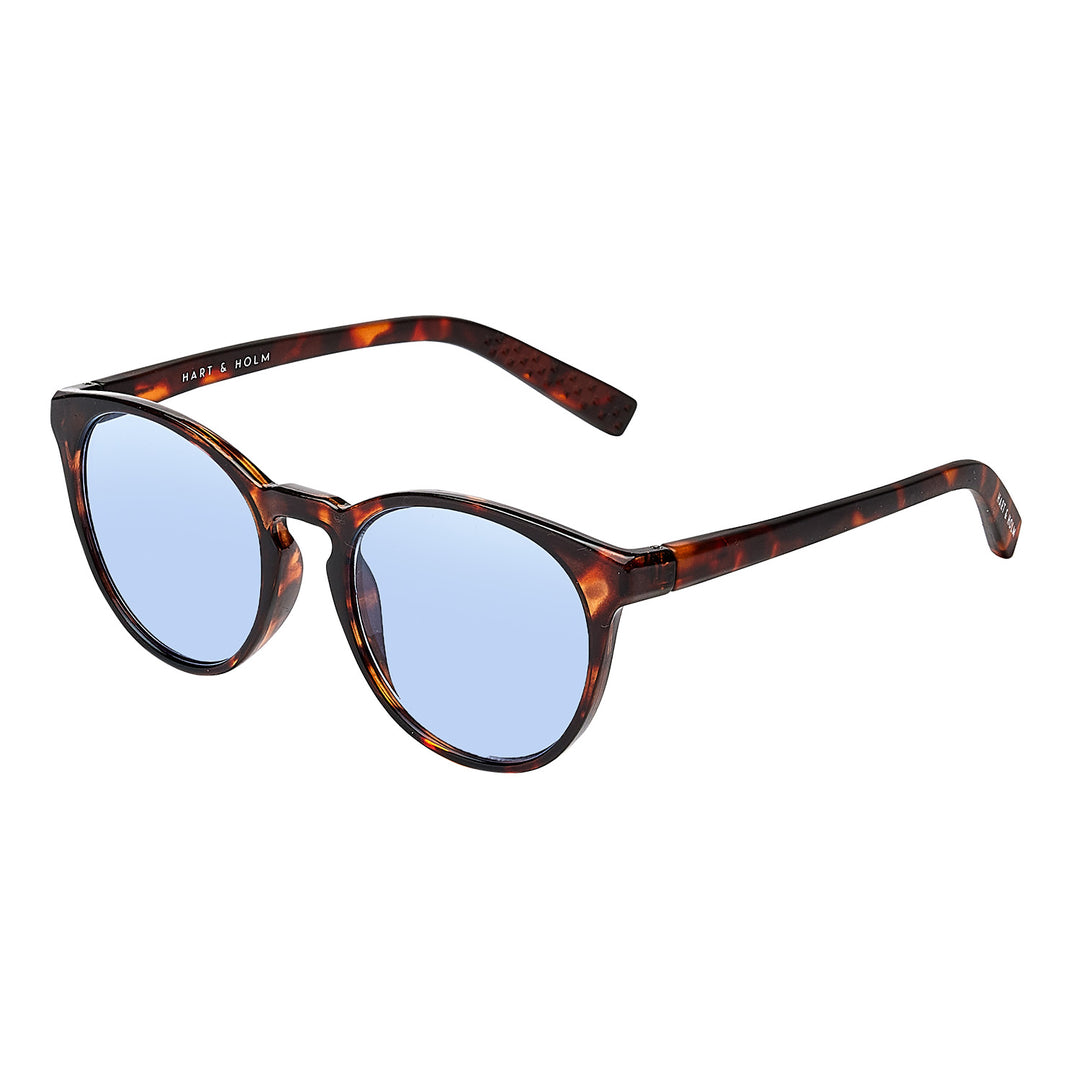 Torino Brown Turtle Blue Lens Solbrille - CLASSIC