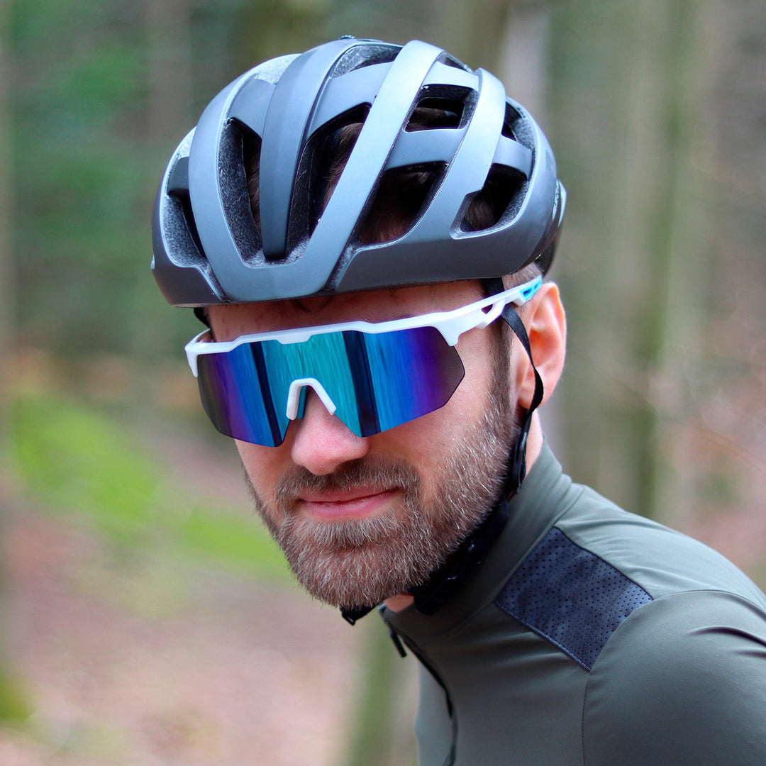 Valenzano White Sports Glasses - PREMIUM | MEN