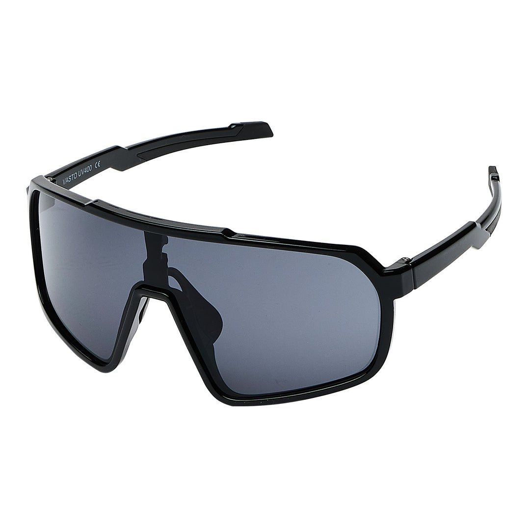 Vasto Black Sports Glasses - PREMIUM | MEN