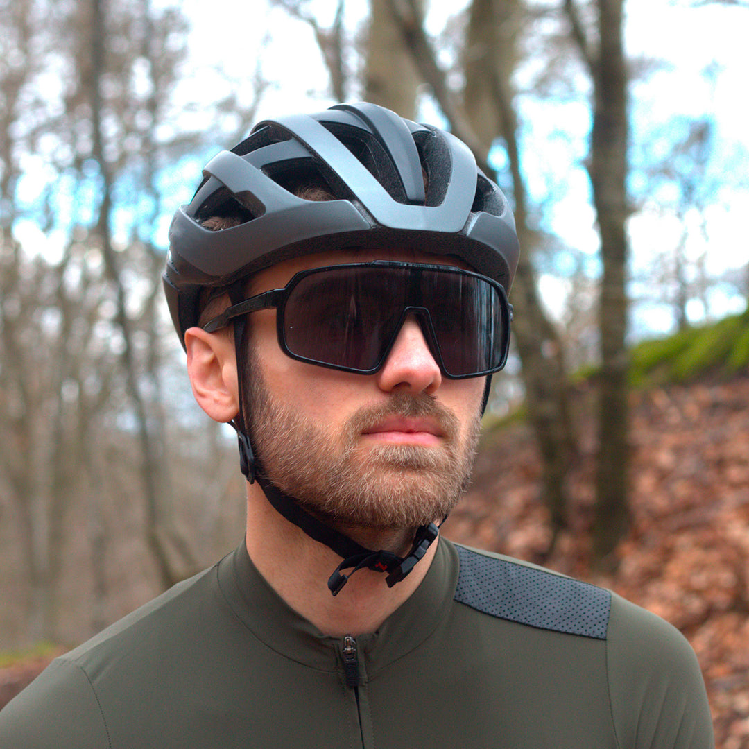 Vasto Black Sports Glasses - PREMIUM | MEN