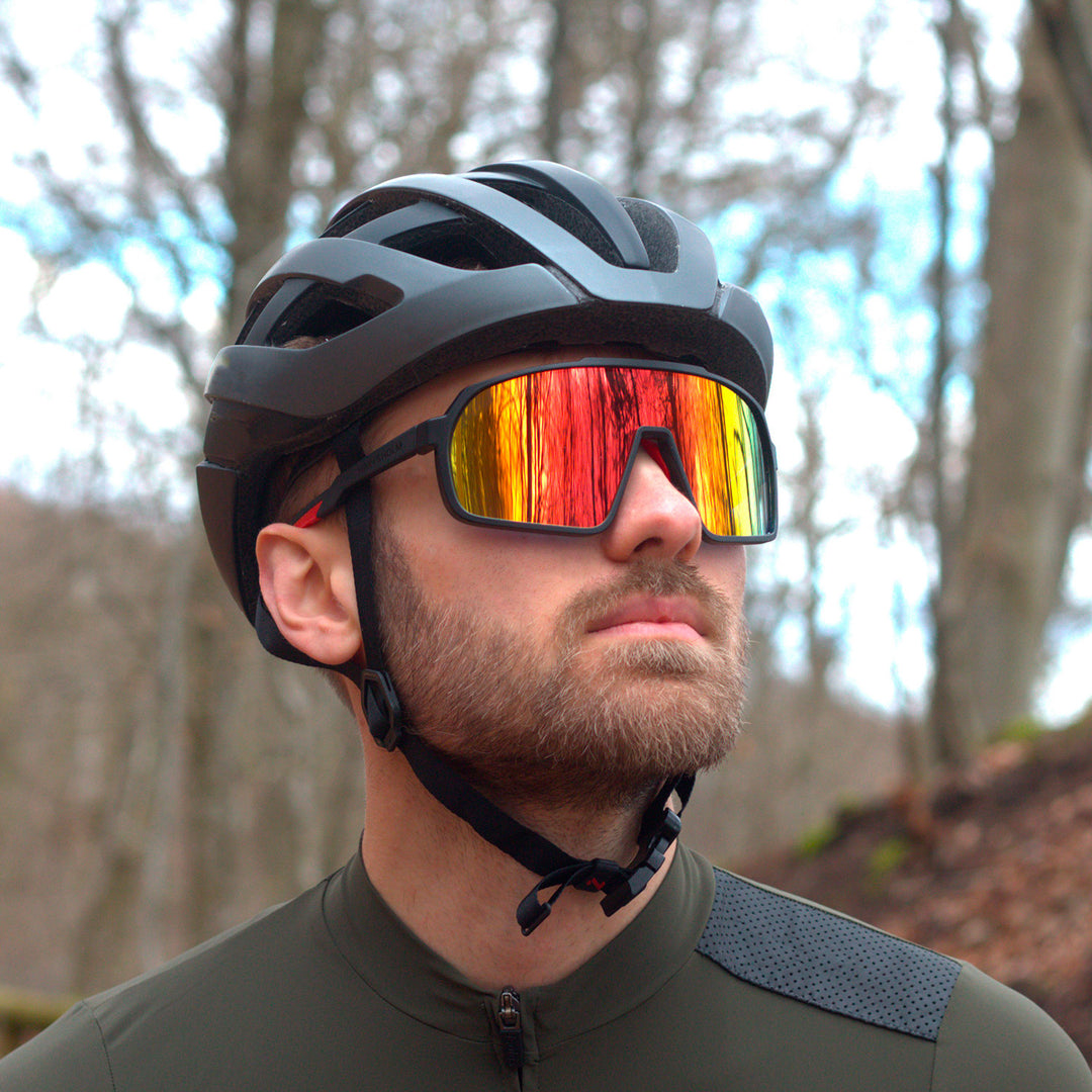 Vasto Red Sports Glasses - PREMIUM