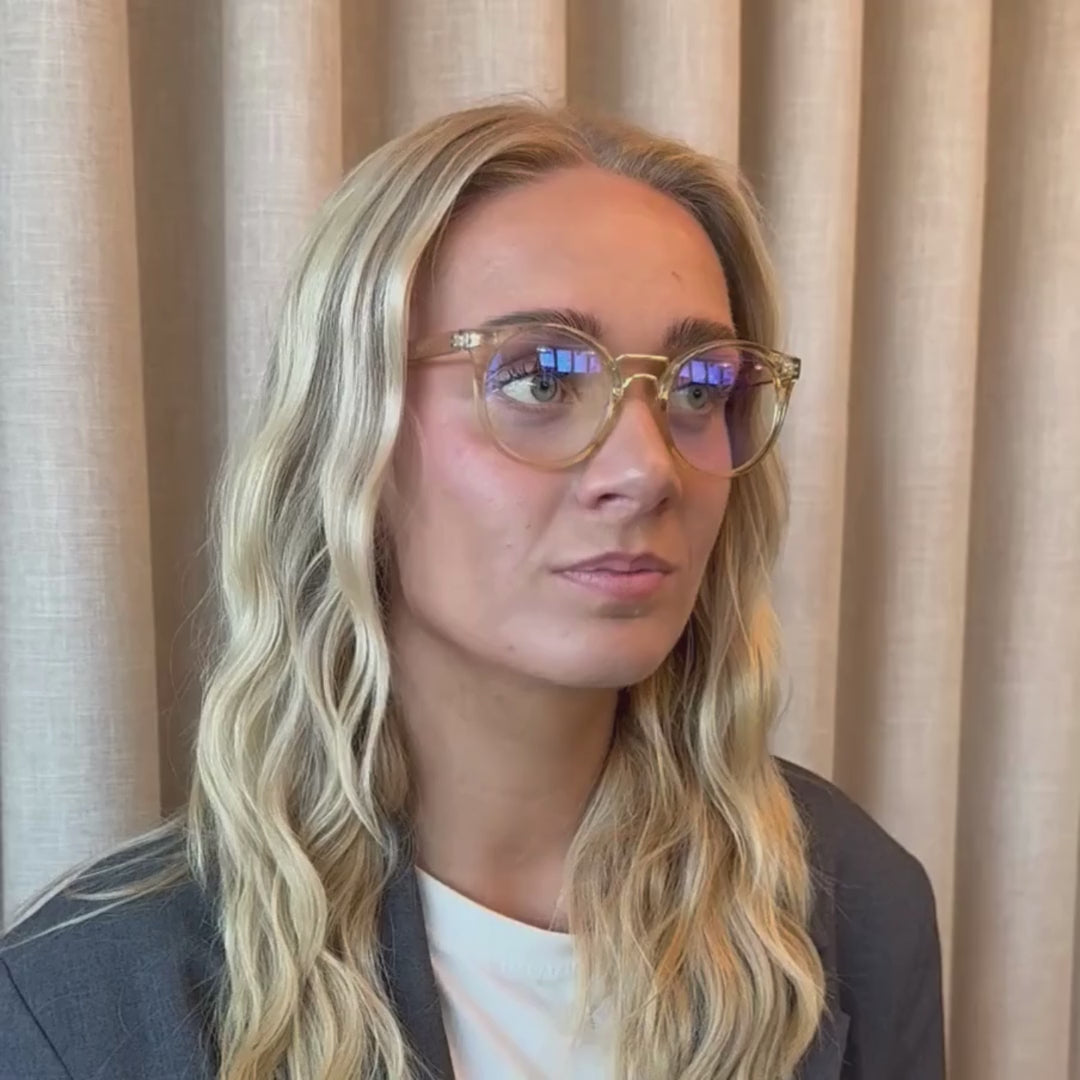 Biella Champagne Blue Light med styrke - CLASSIC