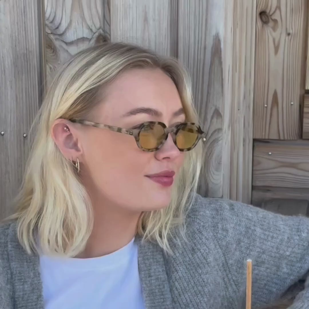 Millisimo Honey Turtle Yellow Lens Solbrille - CLASSIC | WOMEN