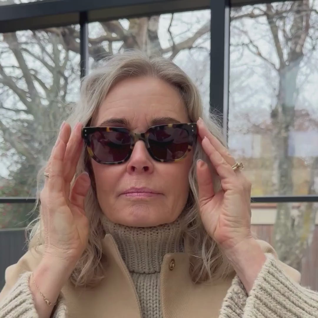 Merano Brown Turtle Solbrille - PREMIUM | WOMEN