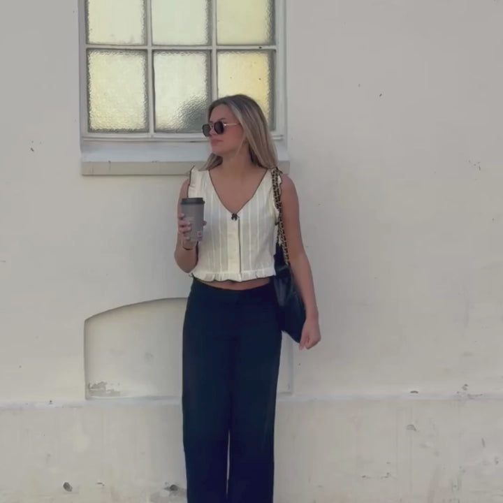 Torriana Black Black/Brown Lens Solbrille - PREMIUM