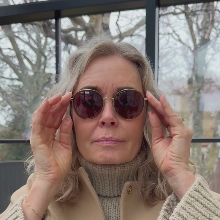 Trieste MINI Walnut Solbrille - PREMIUM | WOMEN