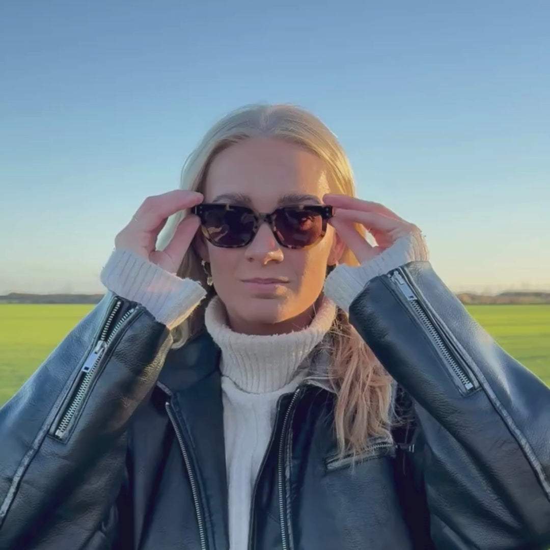 Merano Brown Turtle Solbrille - PREMIUM | WOMEN