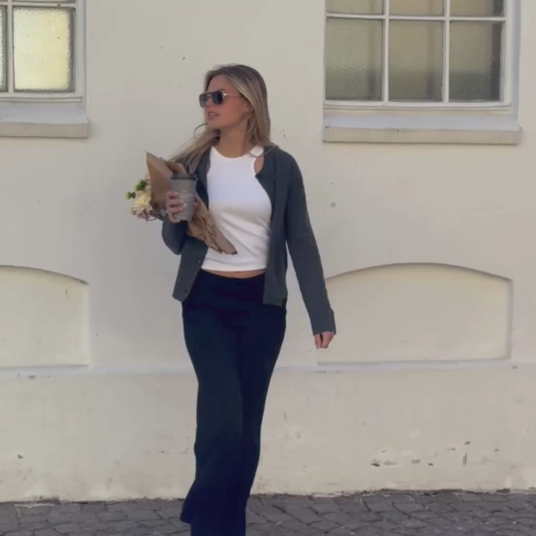 Bolzano Grey Black/Blue Lens Solbrille - PREMIUM