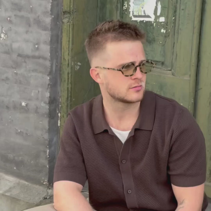 Millisimo Honey Turtle Green Lens Solbrille - CLASSIC | MEN