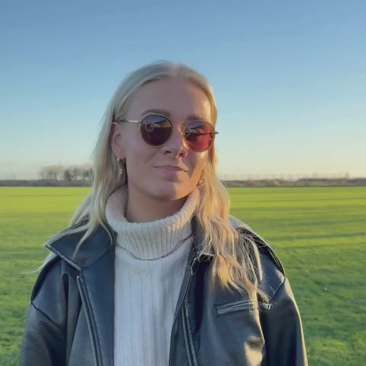 Trieste MINI Walnut Solbrille - PREMIUM | WOMEN